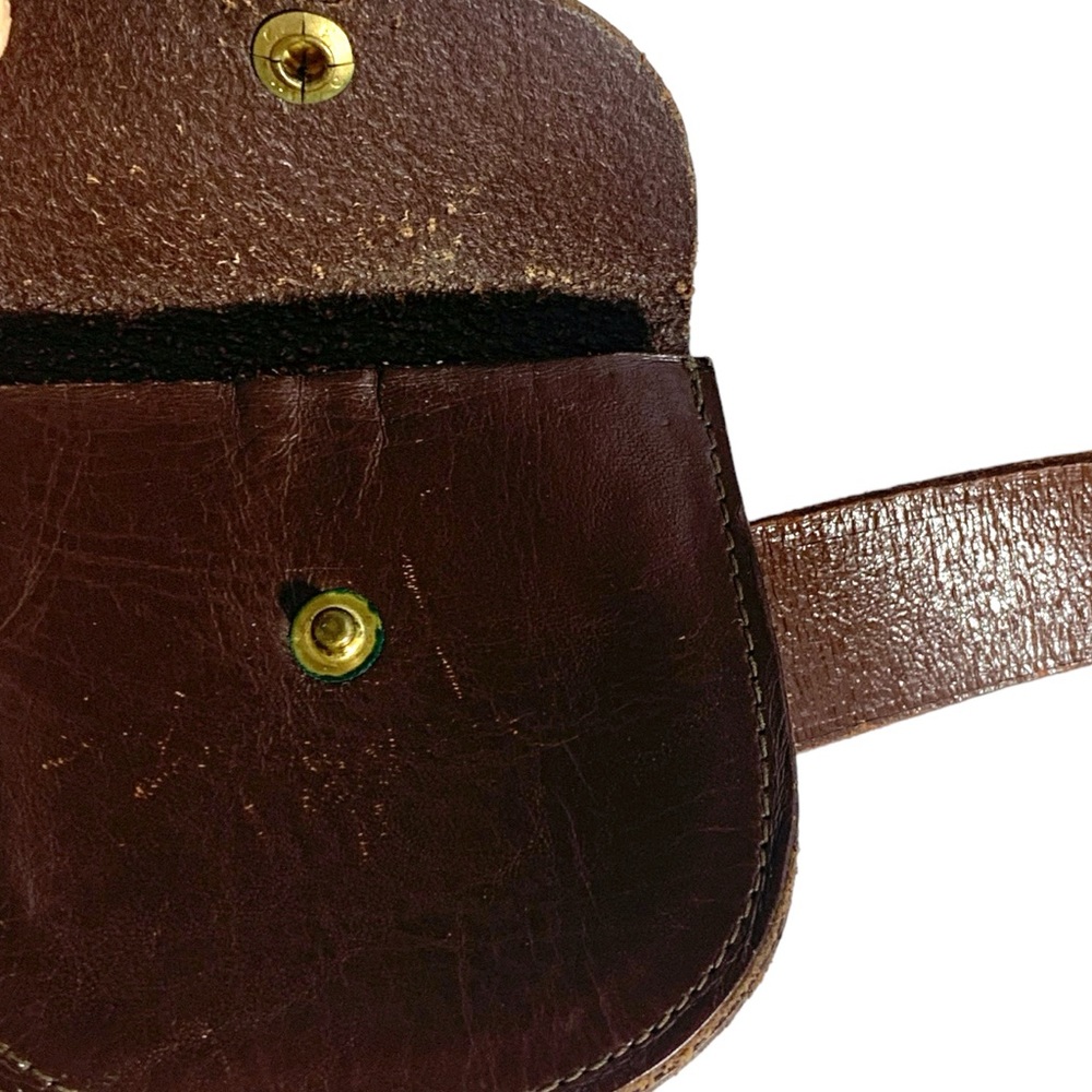 Vintage 60’s / 70’s Girl Guide-Brownie Leather Belt with Clip & Money Pouch - Picture 7 of 12